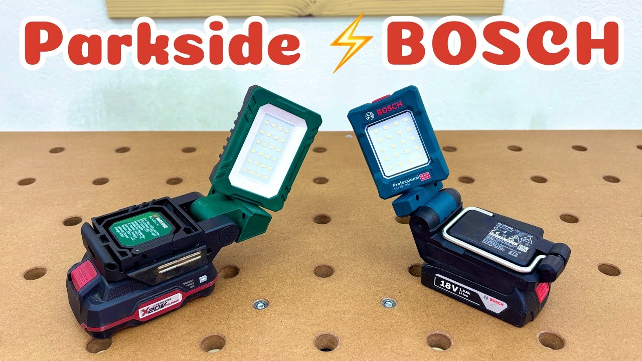 Parkside PLLA 20-Li A1 vs. Bosch GLI 18V-800