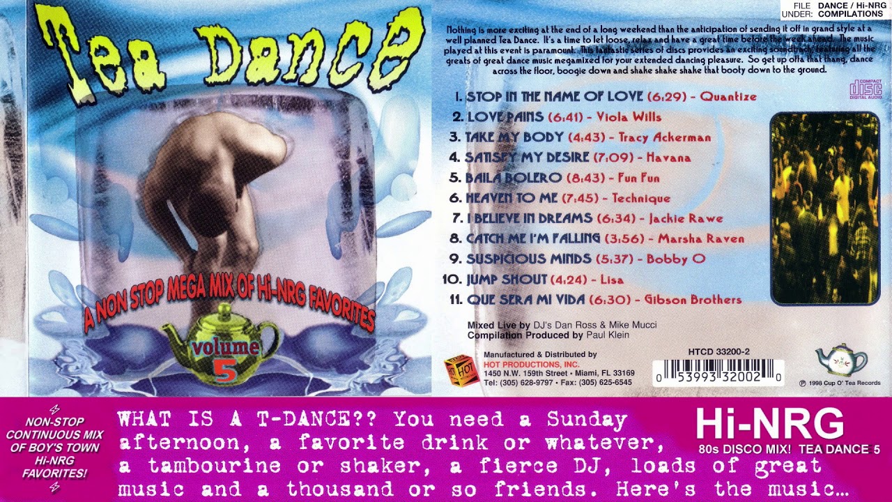 TEA DANCE - VOLUME 5 ☕🔥 Non-Stop Hi-NRG 80s Disco Dance Party Mix