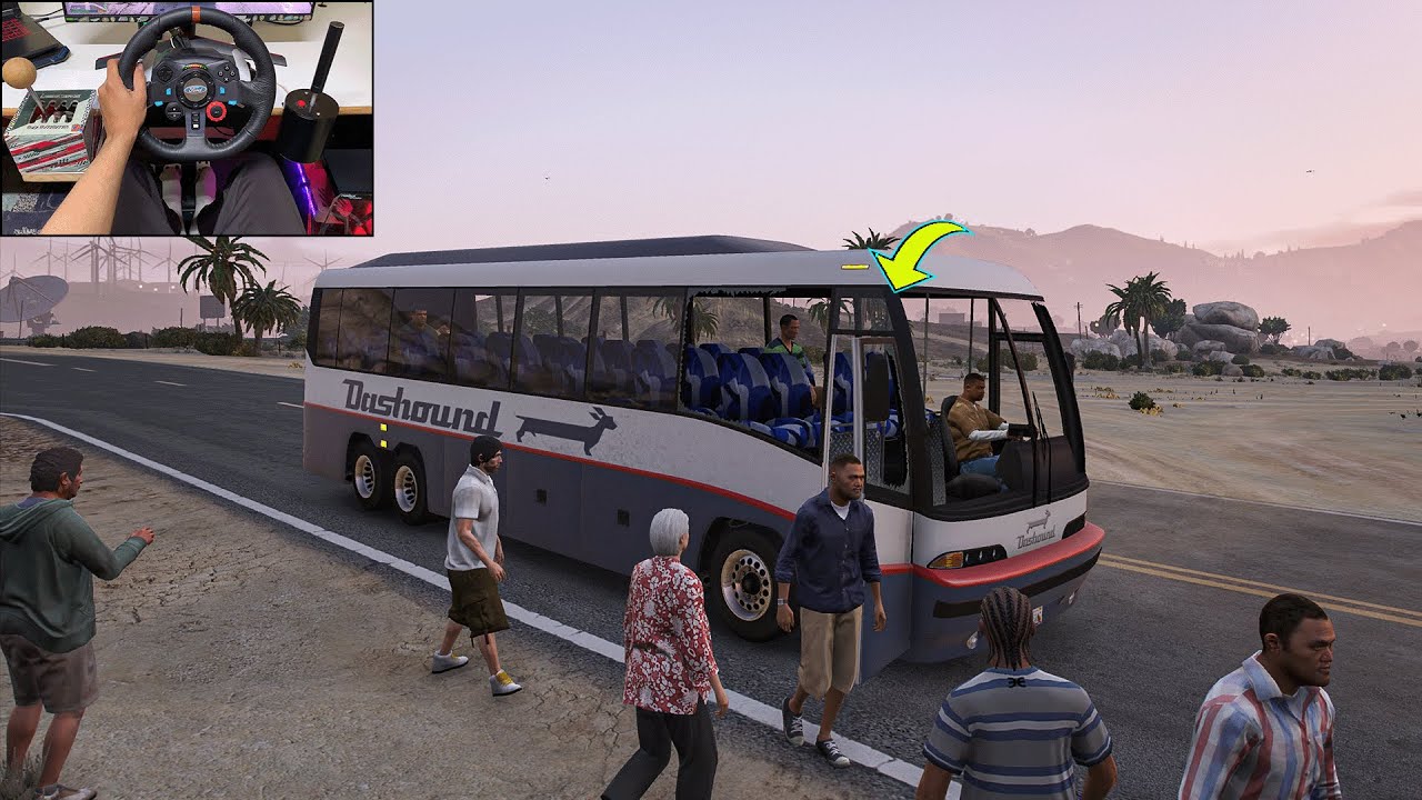 GTA 5 Lets Go To Work As Bus Driver - Los Santos Sandy Shores