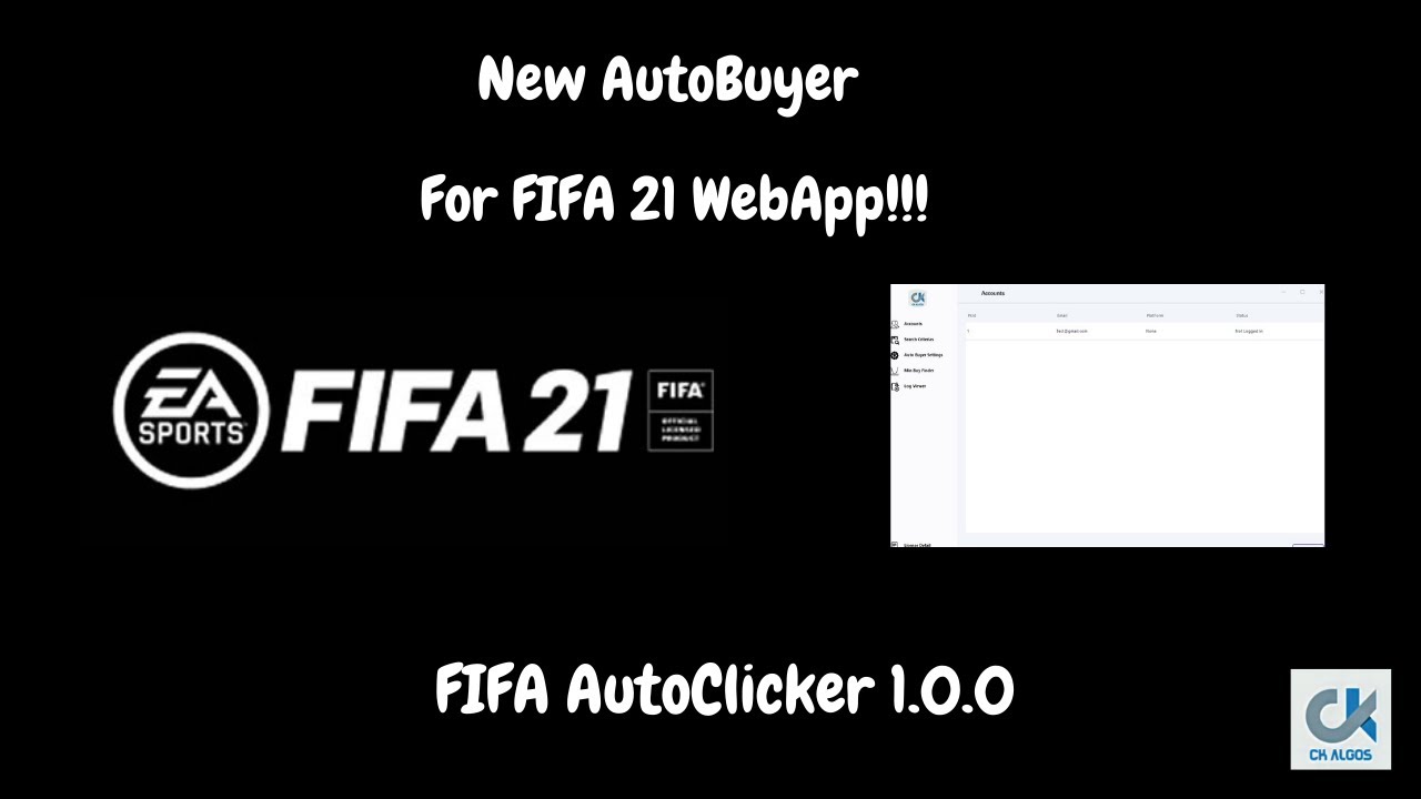FIFA 21 Ultimate Team Web App | New Free AutoBuyer | ClickAutoBuyer 1.0.0