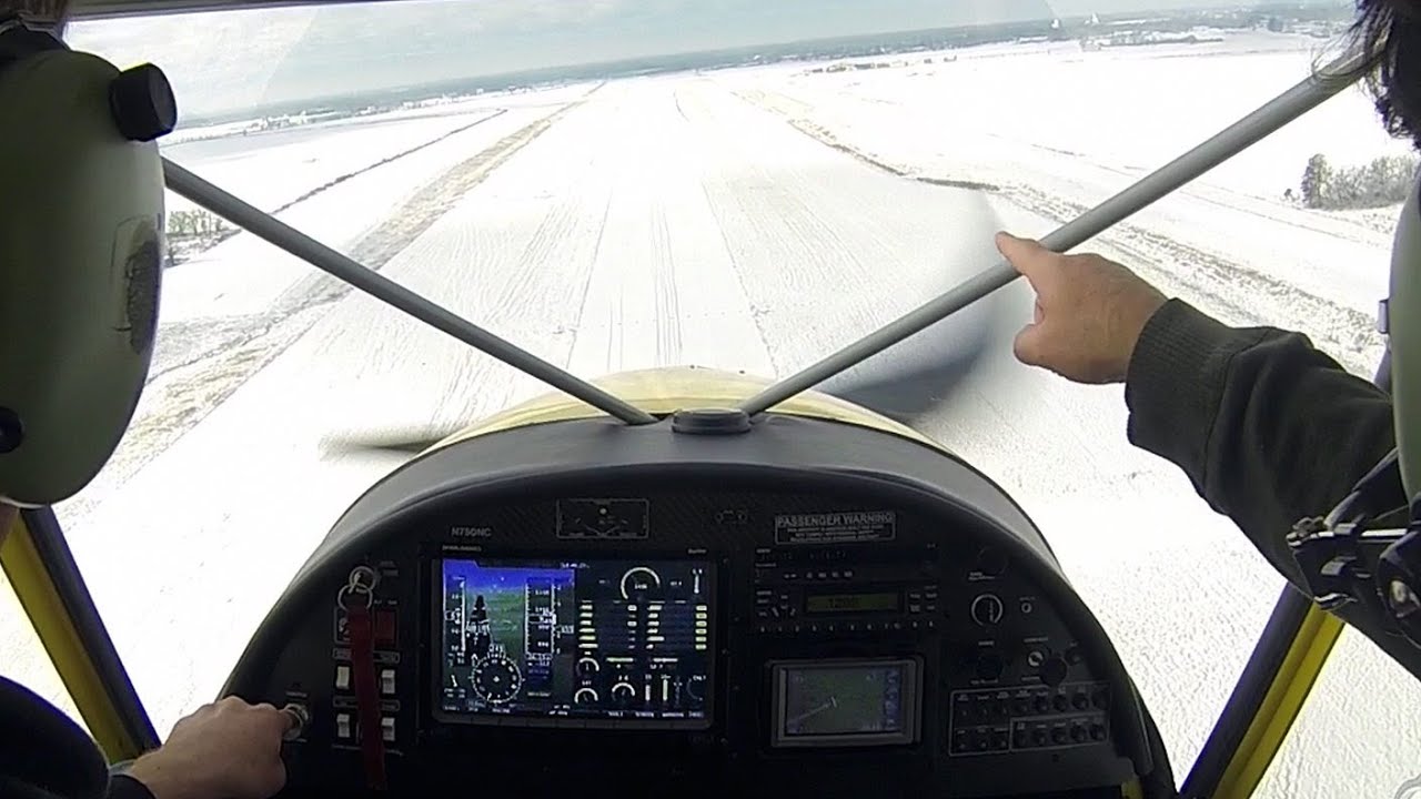 Winter flight in the Zenith STOL CH 750.