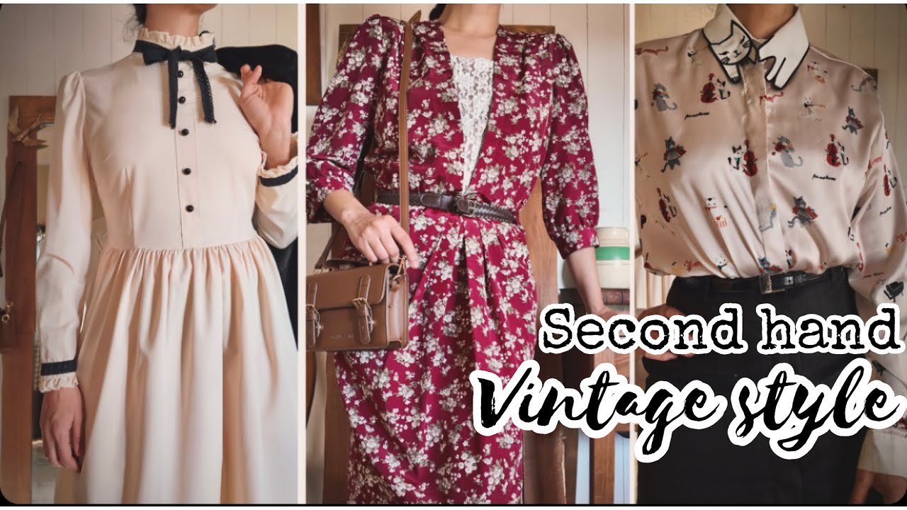 5 Outfits con prendas de SEGUNDA MANO. #secondhand #aesthetic #coquette