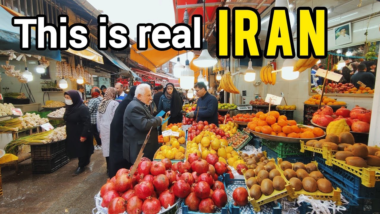 Rasht Grand market with singing of sellers, Iran. بازار رشت.