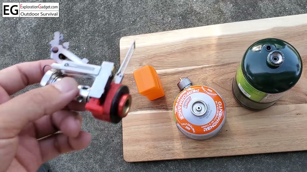 🏕️🧑&zwj;🍳Mini Camping Stove EN417 Lindal Valve Output Propane Canister Converter🔥
