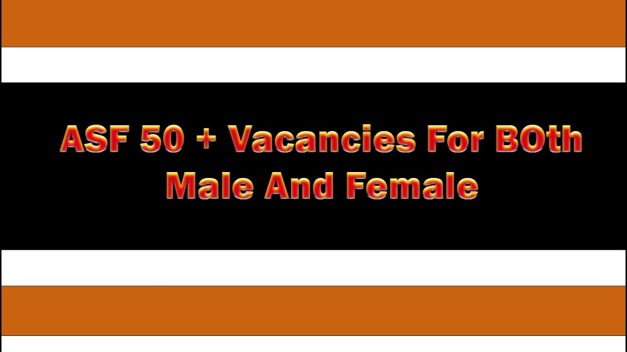 ASF Vacancies 2026  Airport Security Force Inspector Jobs  ASF Latest Recruitment Update