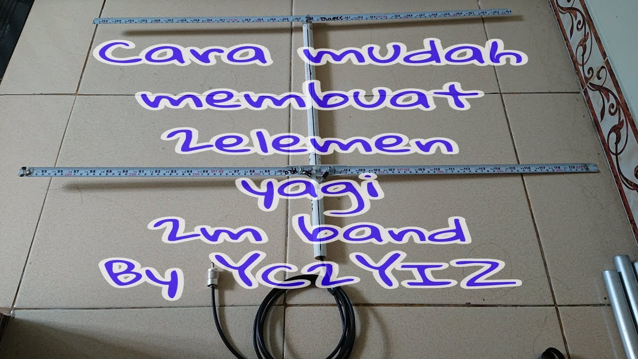 2 Elemen yagi portable 2m band by YC2YIZ
