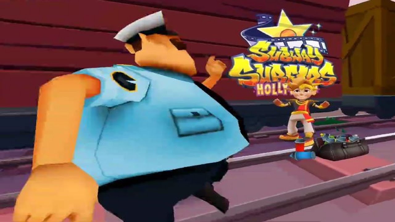 Subway Surfers Gameplay  HD HOLLY WOOD P1398متصفحي مترو الانفاق Tua5