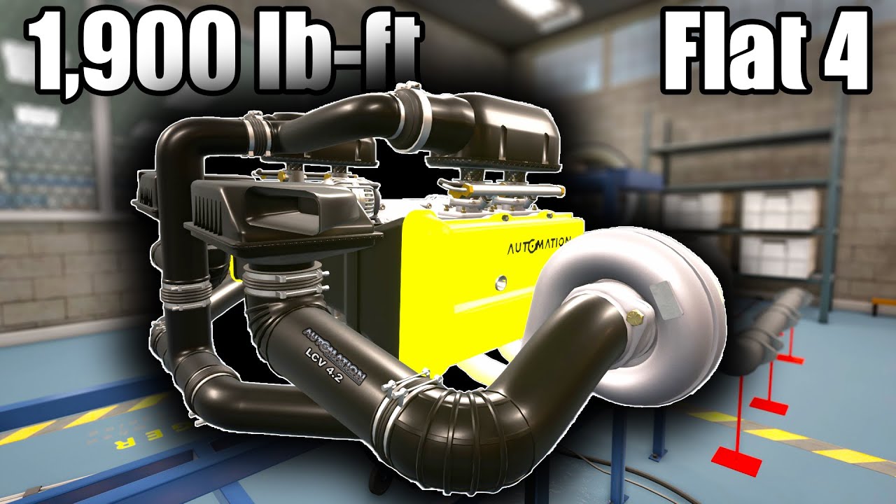 The Most Torque in a Boxer 4 Engine Ever (LCV 4.2) | Automation The Car Company Tycoon Game