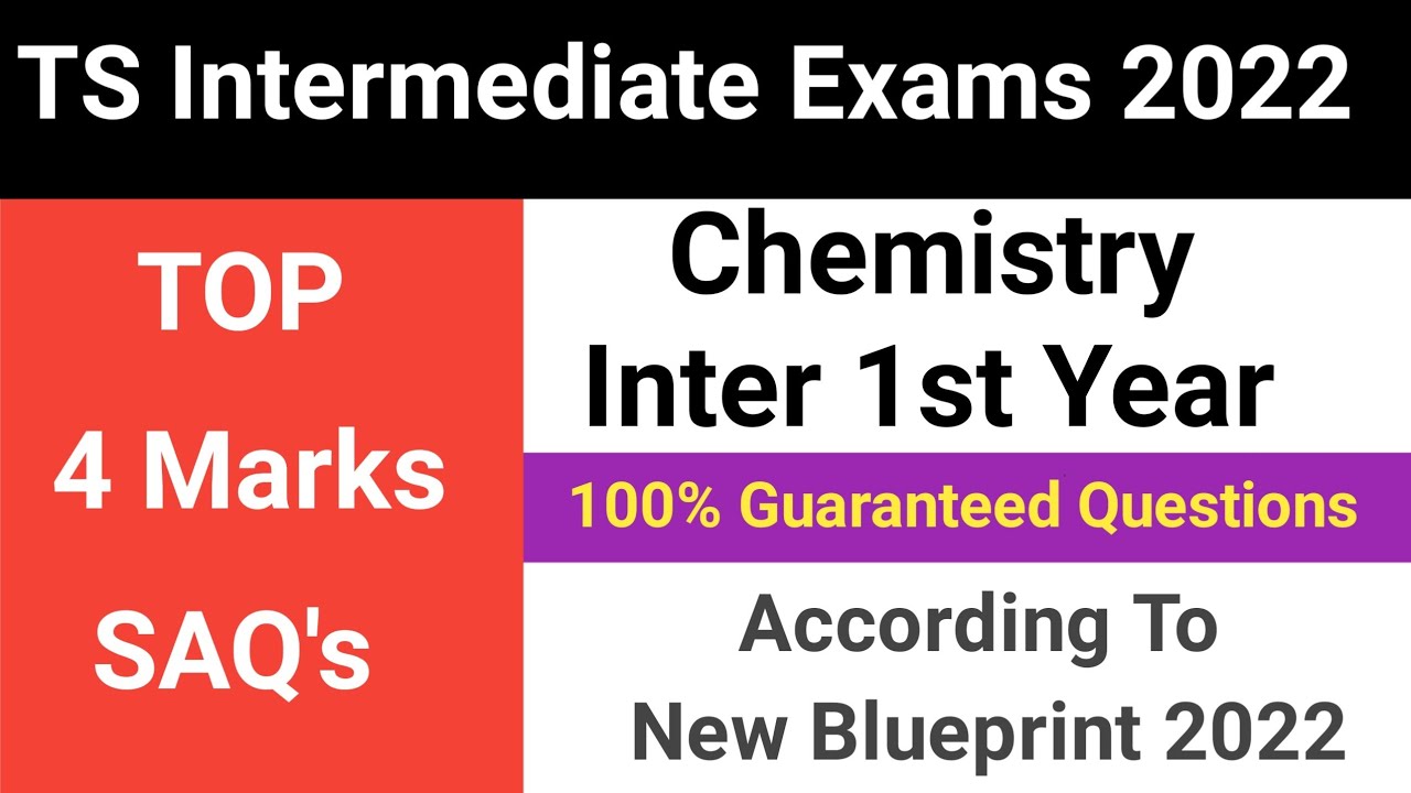 TS  inter 1st year chemistry important questions|TS Inter 1st Year chemistry Important Question 2022