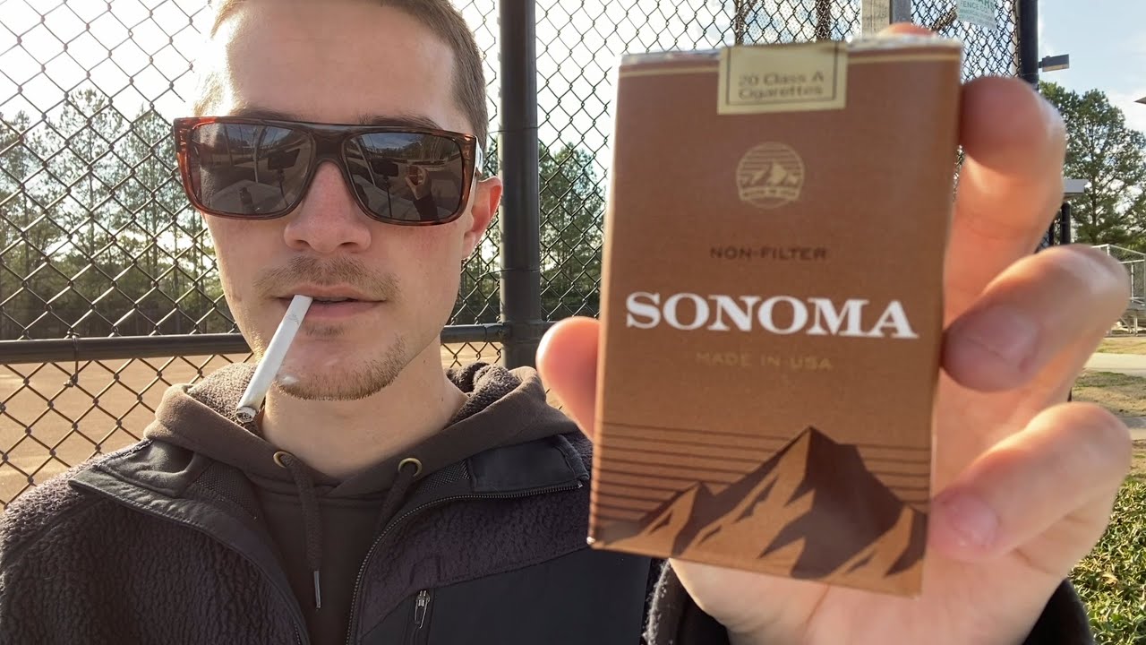 Smoking a Sonoma Non-Filter Cigarette - Review