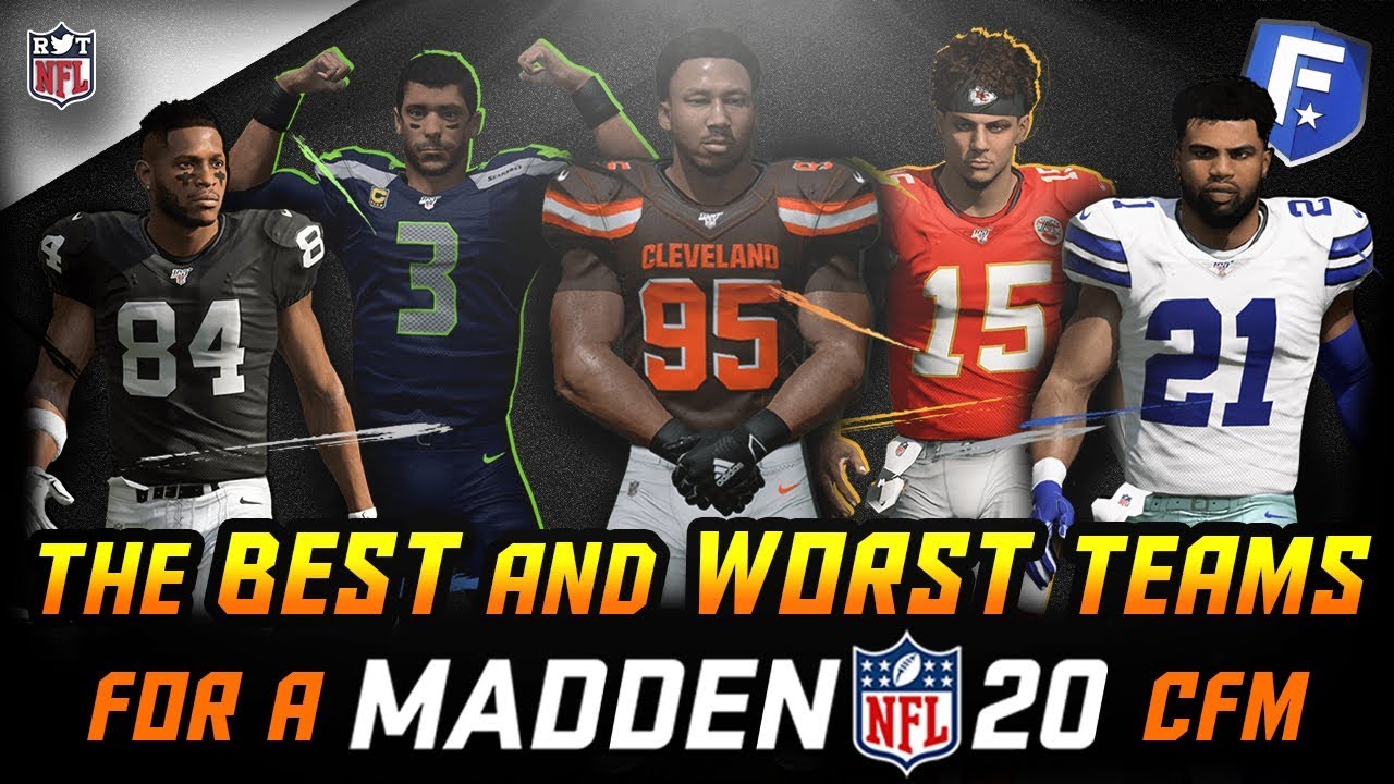 10 Best & Worst NFL Teams for Madden 20 CFM