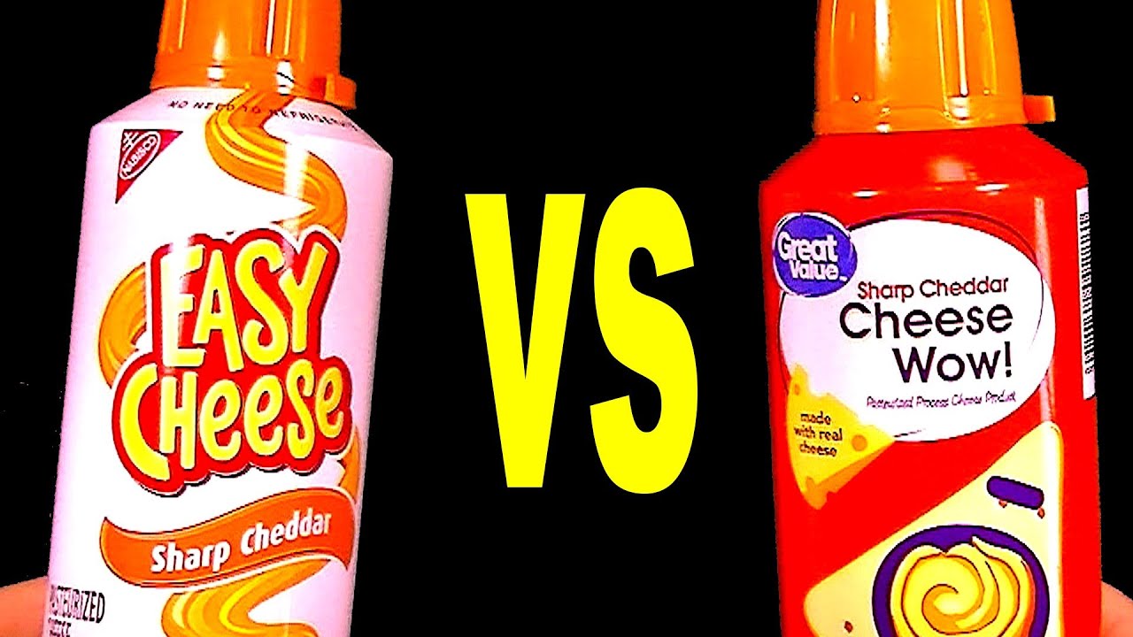 Сыр Easy Cheese Sharp Cheddar Spray против сыра Great Value Cheese Wow Spread от Walmart: обзор F...