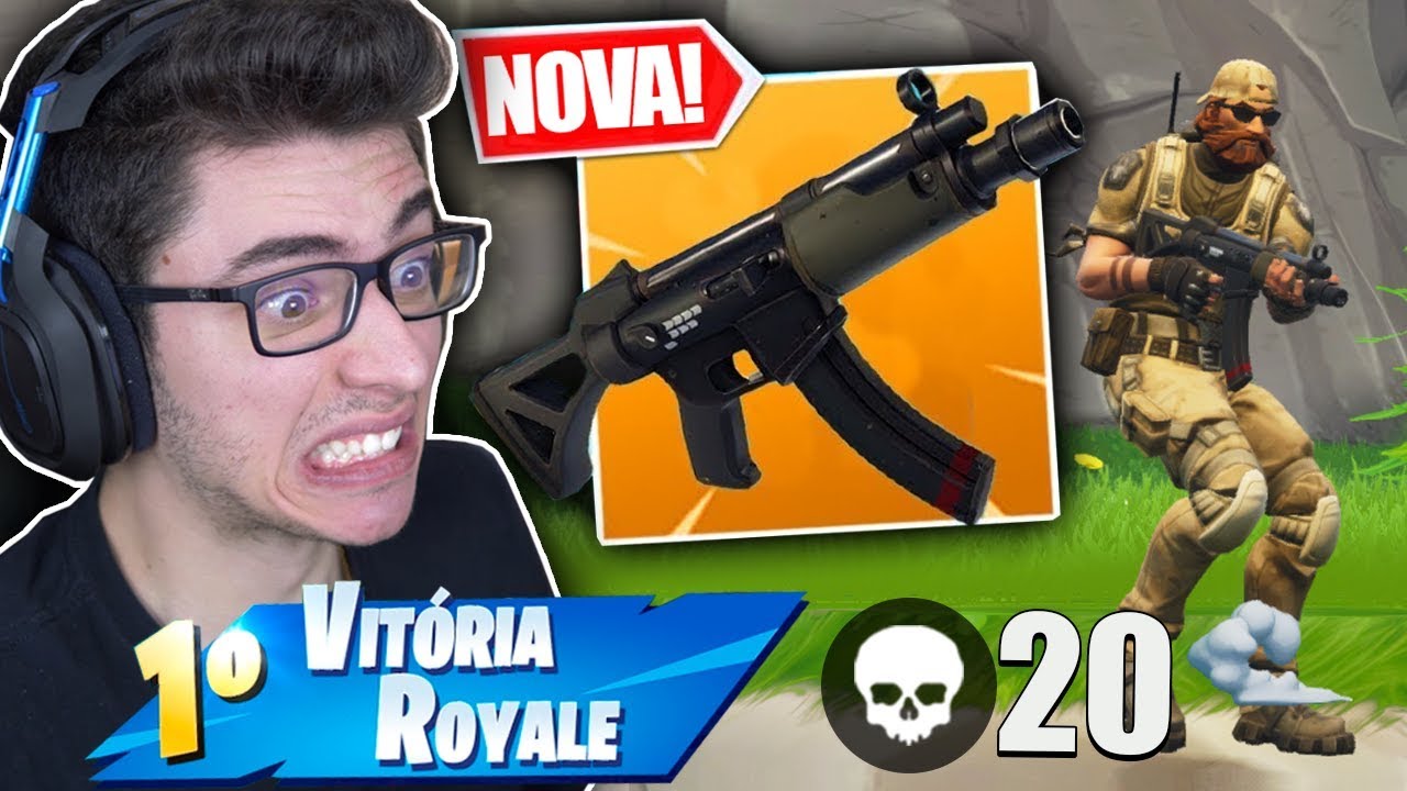 ENCONTREI A NOVA METRALHADORA SUPREMA E MATEI 20! Fortnite: Battle Royale
