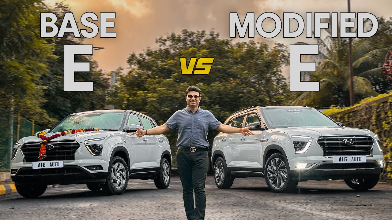 CRETA STOCK E vs MODIFIED E Variant | How much Better is MODIFIED? | CRETA MODIFIED | 📞7977662321