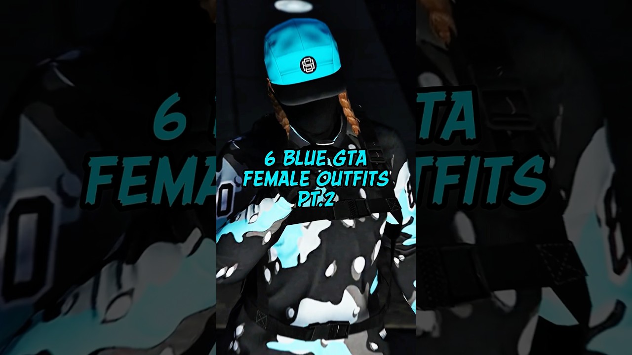 6 BLUE GTA FEMALE OUTFITS PT 2 🩵 | #gtafemaleoutfits #gtagirloutfits #gtaonline #gtav #pvnkbliss