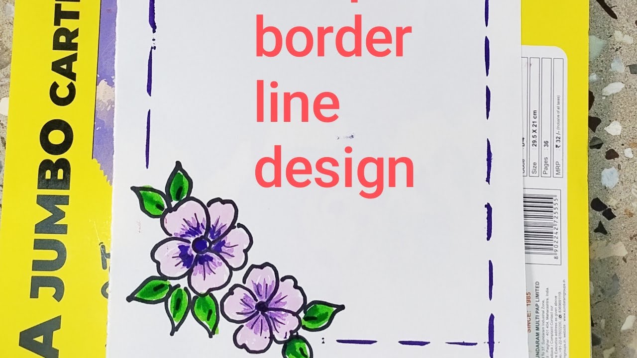 Sree Sree Arts -HOW TO DRAW SIMPLE BORDER LINE DESIGNS #art#drawing#rangoli#mehndidesigns 