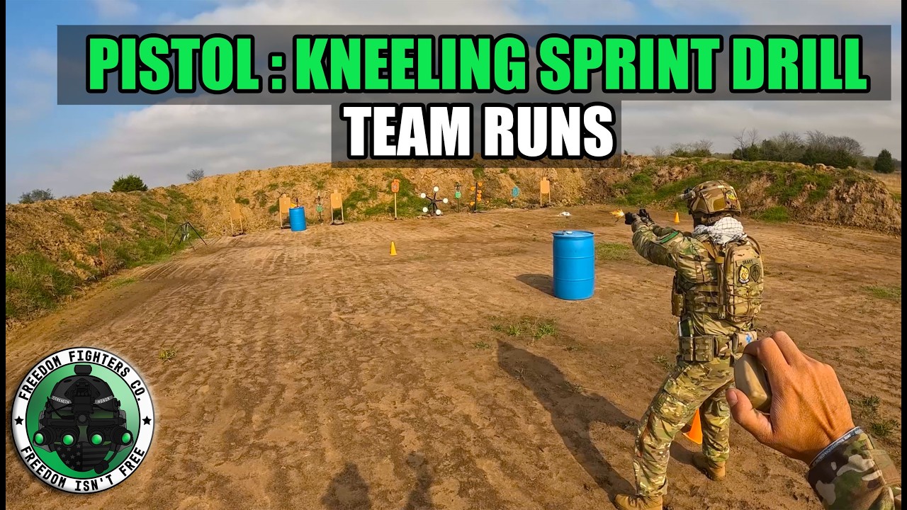 KNEELING SPRINT SHOOTING DRILL | FFC Team Runs | Movement, Accuracy, Accountability #shootingdrills