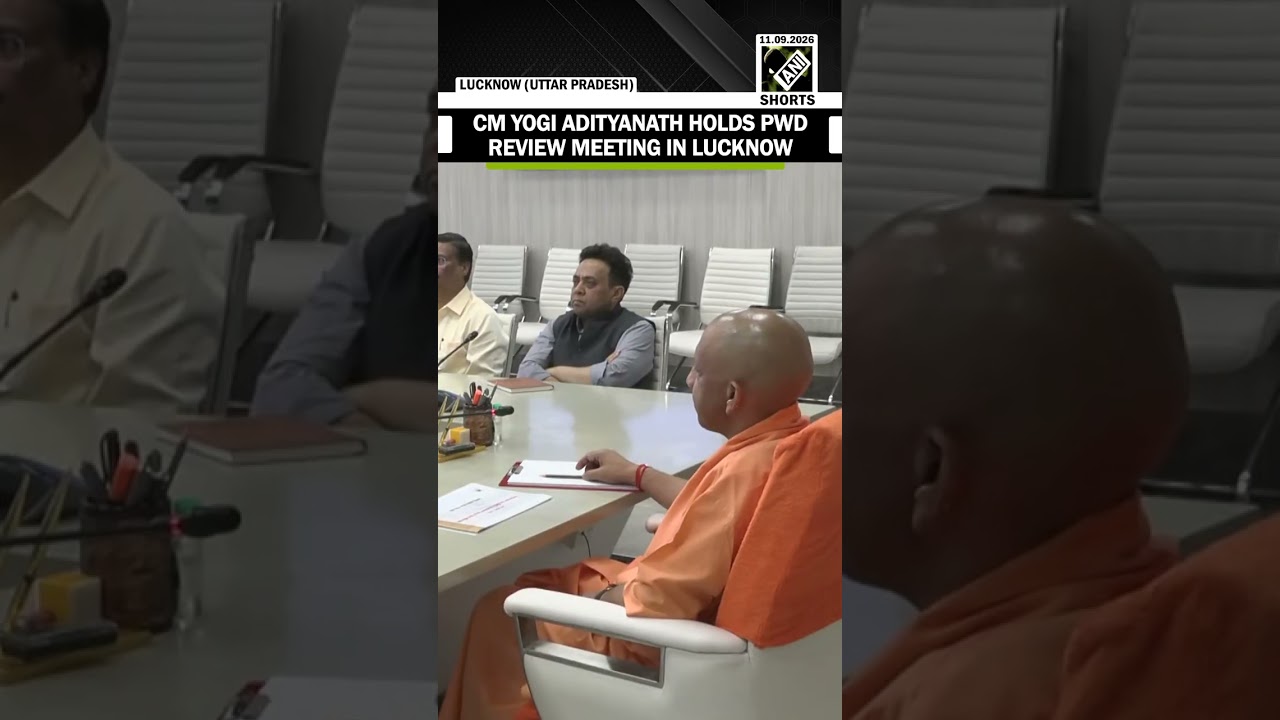 UP CM Yogi Adityanath holds review meeting on Public Works Department in Lucknow