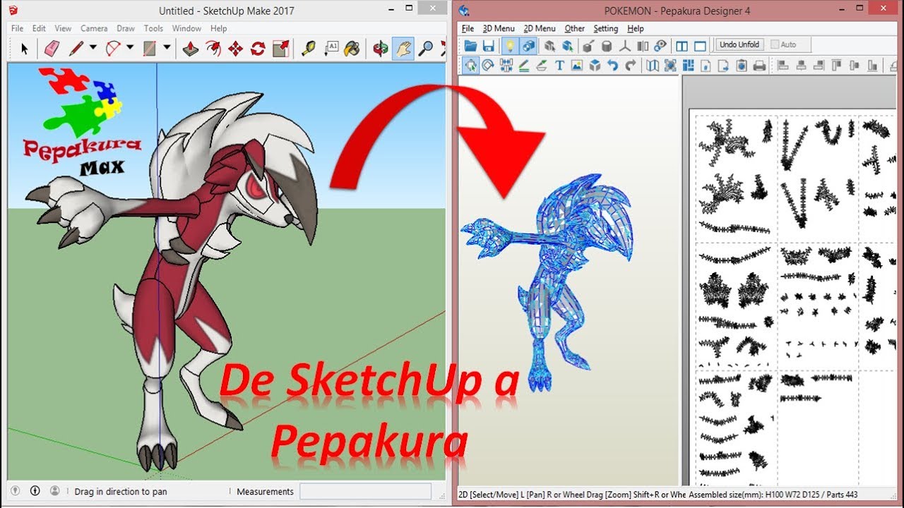 Convierte de SketchUp a Pepakura