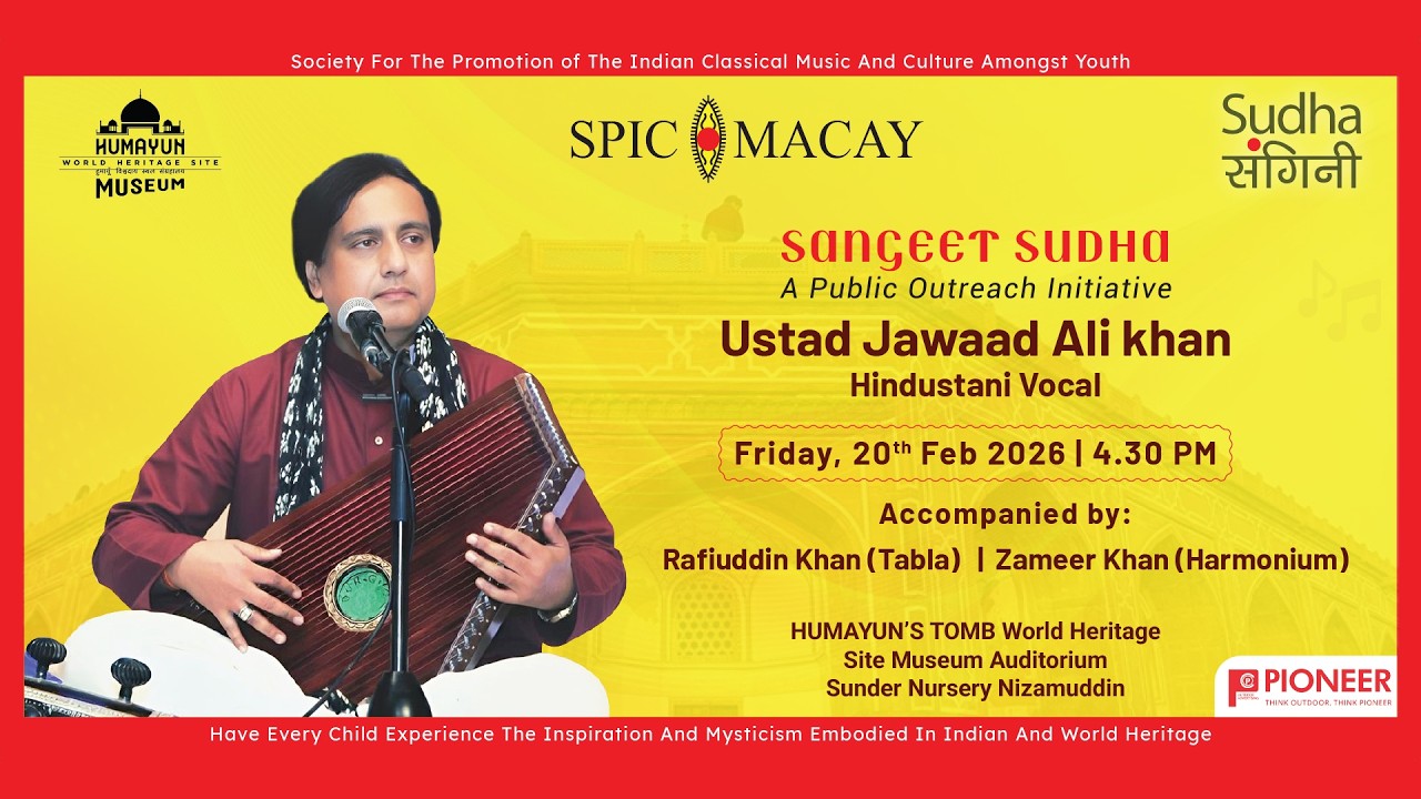 SPIC MACAY - Sangeet Sudha | Ustad Jawaad Ali Khan (Hindustani Vocal)
