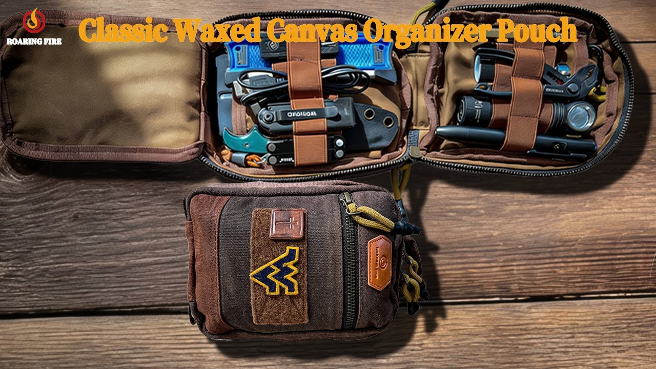 The most Classic Waxed Canvas Organizer Pouch/EDC Pouch