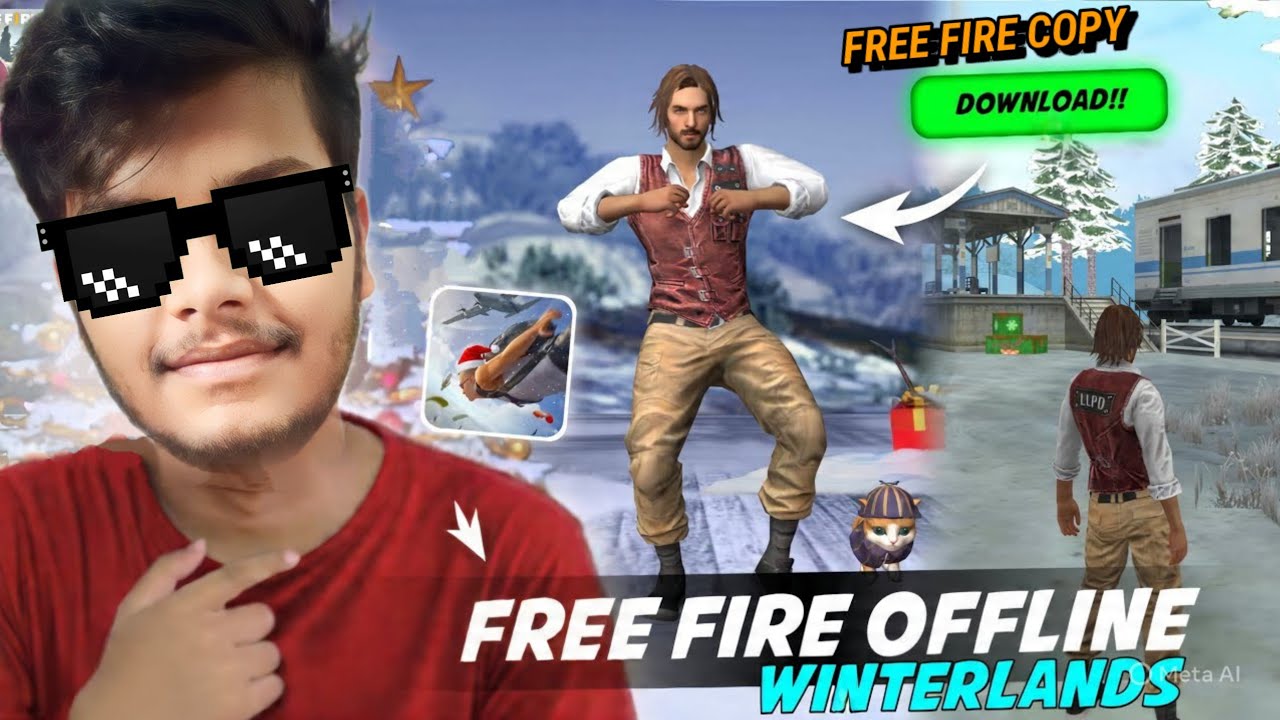 Download Old Free Fire Offline ❄️ Winterland Version | Old Free Fire Winterland Update |Restu Gaming