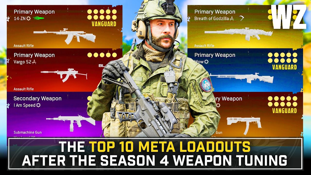 WARZONE: The TOP 10 BEST LOADOUTS of the SEASON 4 META... (WARZONE Best Setups)