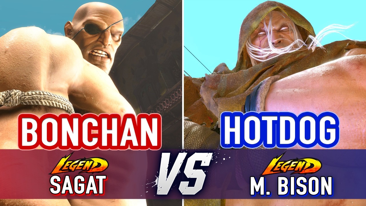 SF6 🤜 BONCHAN (Sagat) vs HOTDOG (M.Bison) 🤛 SF6 High Level Gameplay