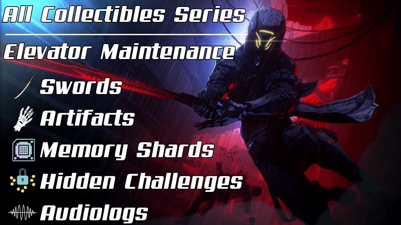 Ghostrunner 2 All Collectibles Series:  Elevator Maintenance