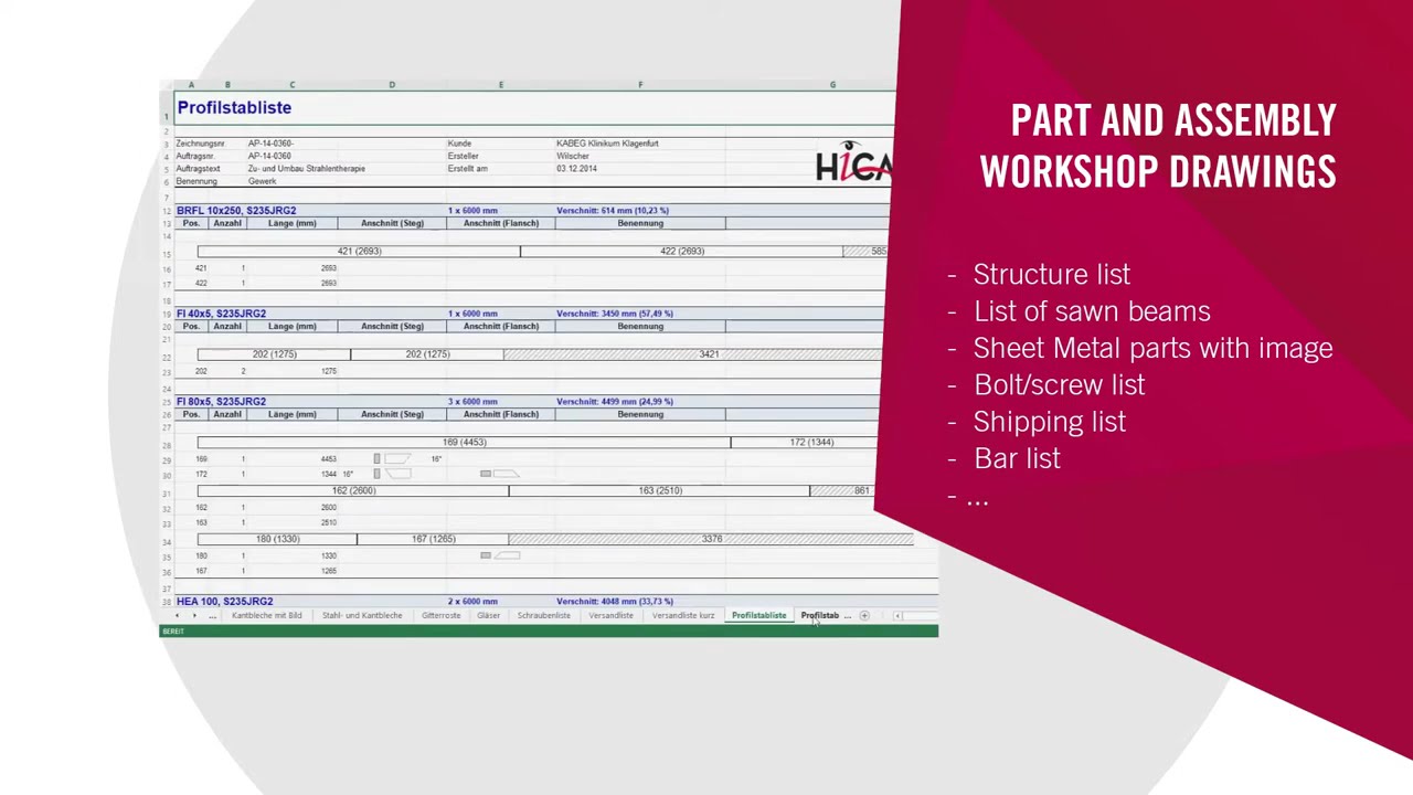 HiCAD | Tự động tạo bản vẽ Shop Drawing trên phần mềm HiCAD