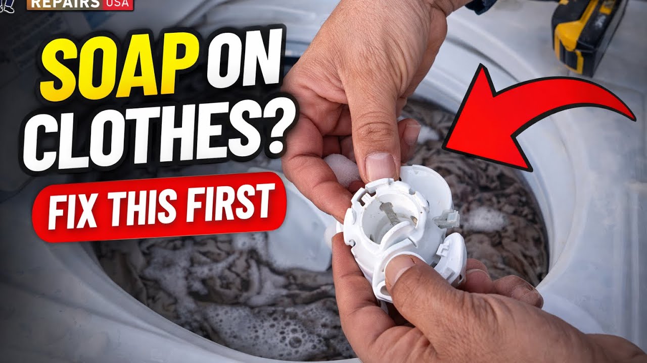 HOW TO Fix a Whirlpool Washer That Won’t Wash and Leaves Soap on Clothes (Save Hundreds)