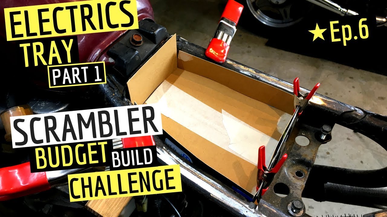 Лоток для электроники Scrambler / Cafe Racer, своими руками