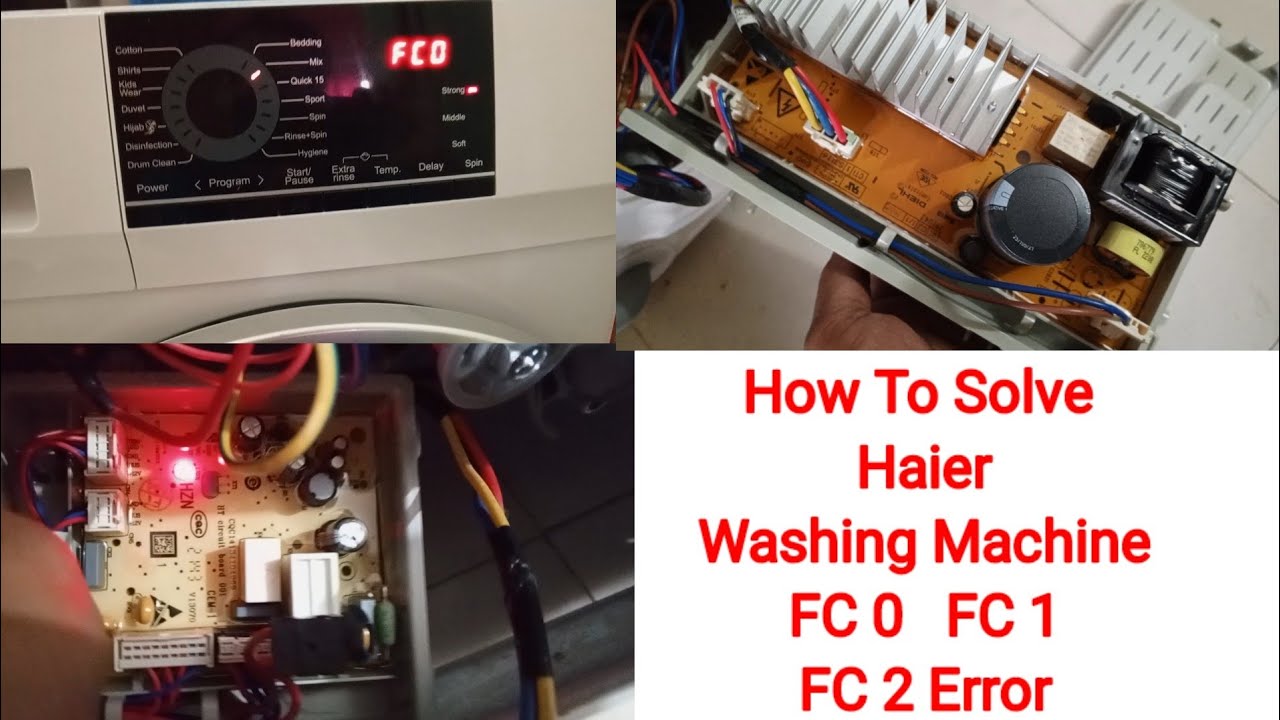 Haier Washing machine FC0 Error.Haier Front Load Washing FC0 Error Code. Haier Washing Machine.