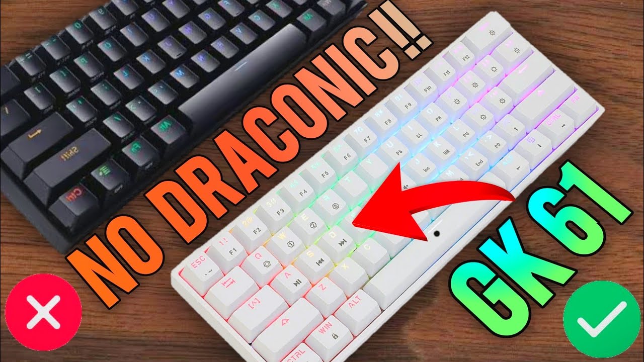 ⭐El TECLADO para FORTNITE ⛏ MAS RAPIDO Y BARATO Skyloong GK61 Gateron Optical yellow