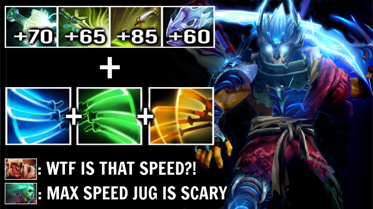 SUPER SAIYAN Max Attack Speed Pro Juggernaut Electric Slash vs Troll Crazy Late Game Fights Dota 2