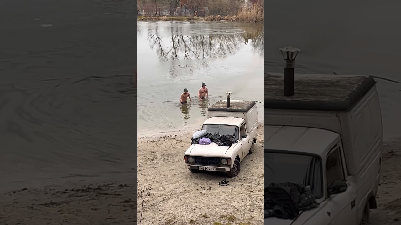 Заїхали сауною пі саме озеро