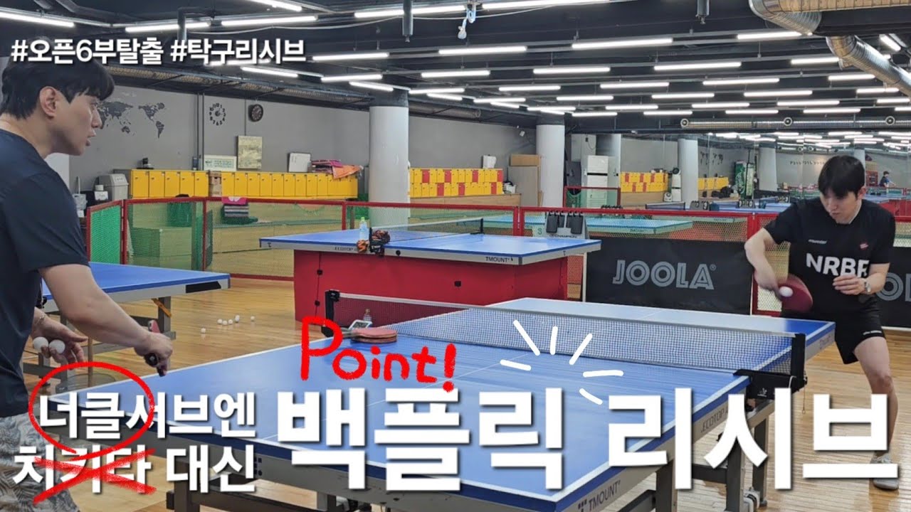 [오픈6부탈출]마롱이 자주하는 효과적인 백핸드 플릭🏓