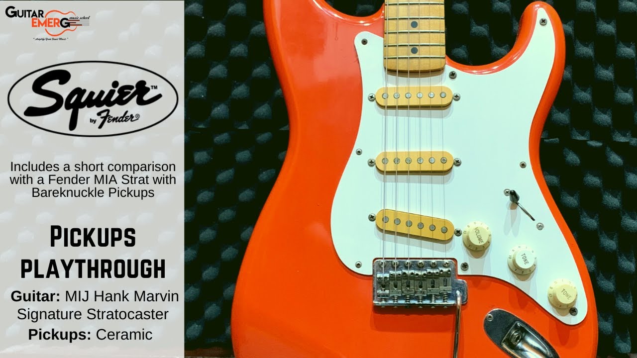 Squier MIJ Hank Marvin Signature Stratocaster (Pickups Playthrough)
