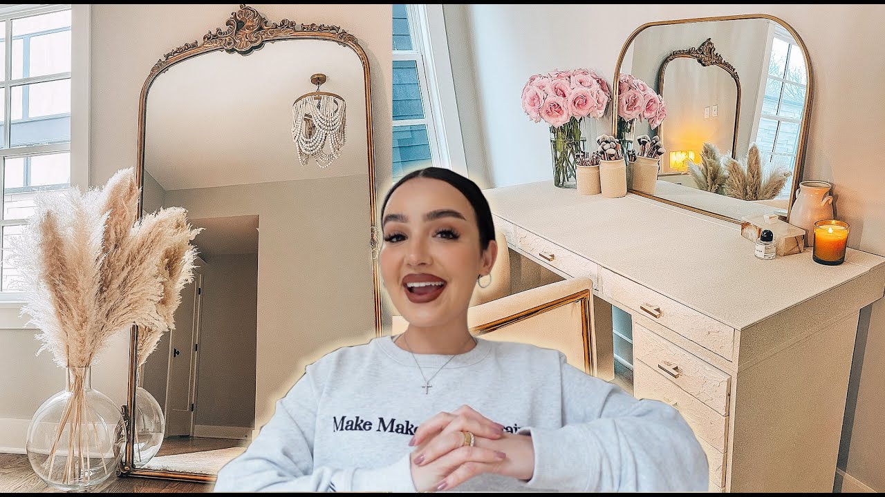 MY NEW BEAUTY ROOM! DIY & Upcycling (Restoration Hardware Inspo)