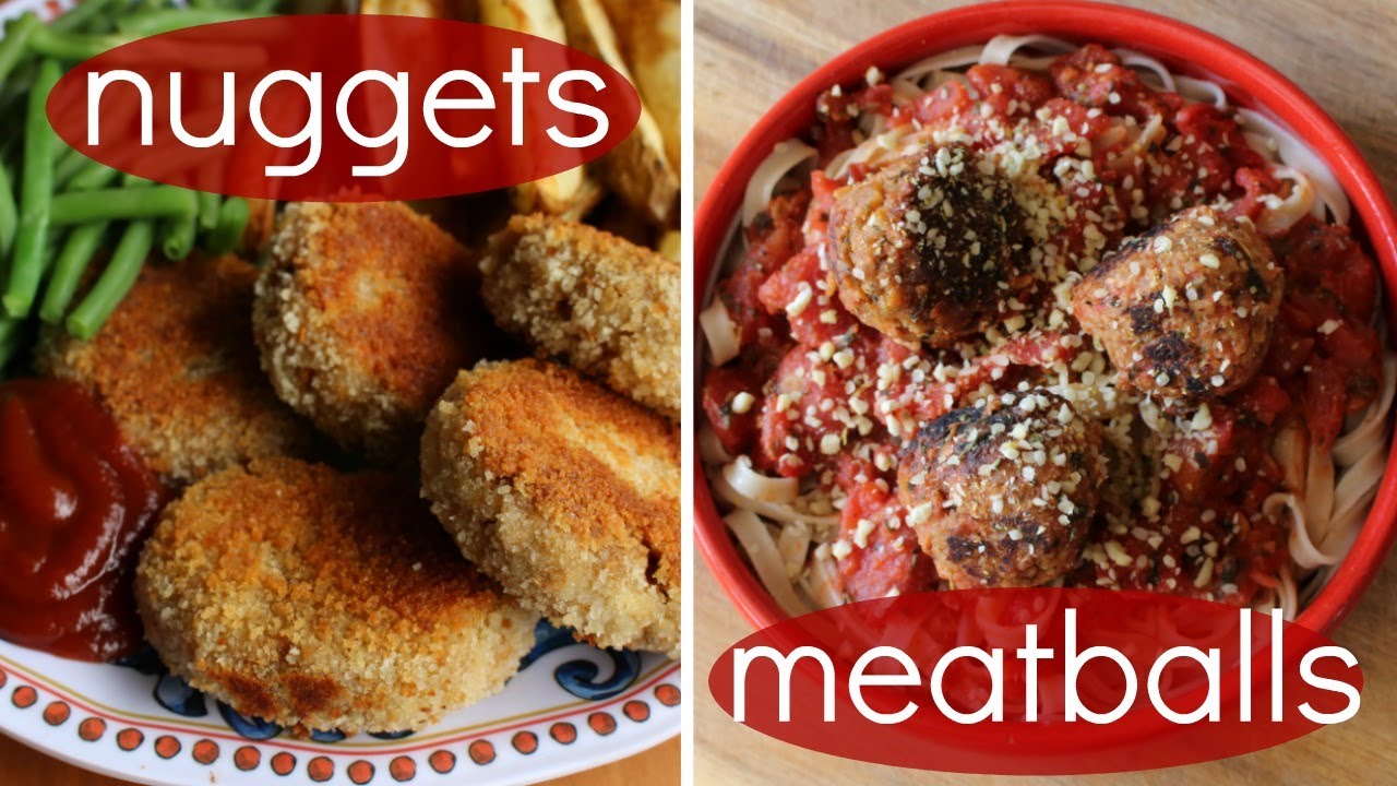 Chicken-less Nuggets & Meatballs // Easy TVP Recipes (vegan)