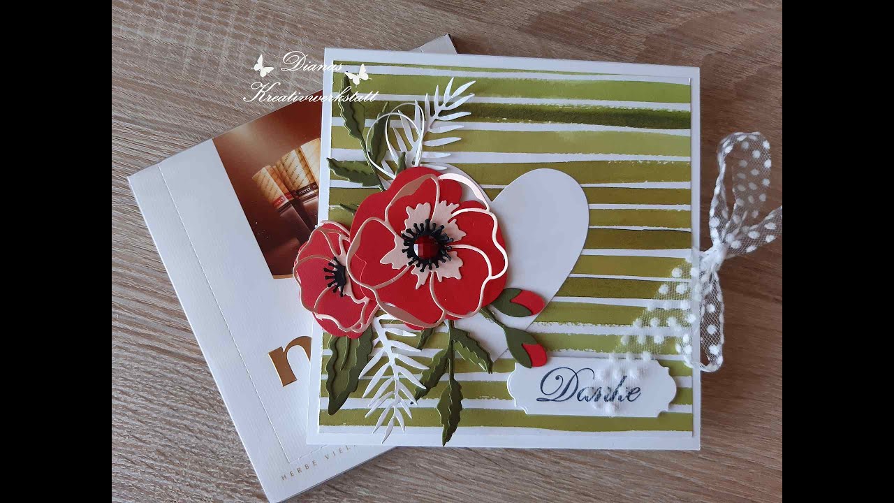 Merci Verpackung mit Stampin'Up! Mohnblüten verpacken als Danke zum Muttertag