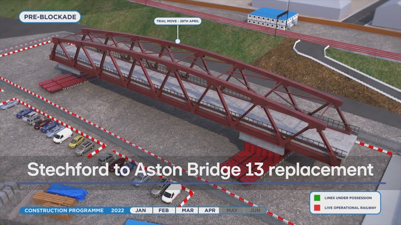 Animation – Stechford to Aston Bridge replacement