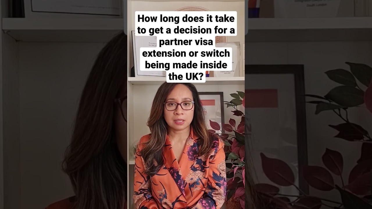 How long does it take to  process a partner visa extension or switch being made inside the UK?