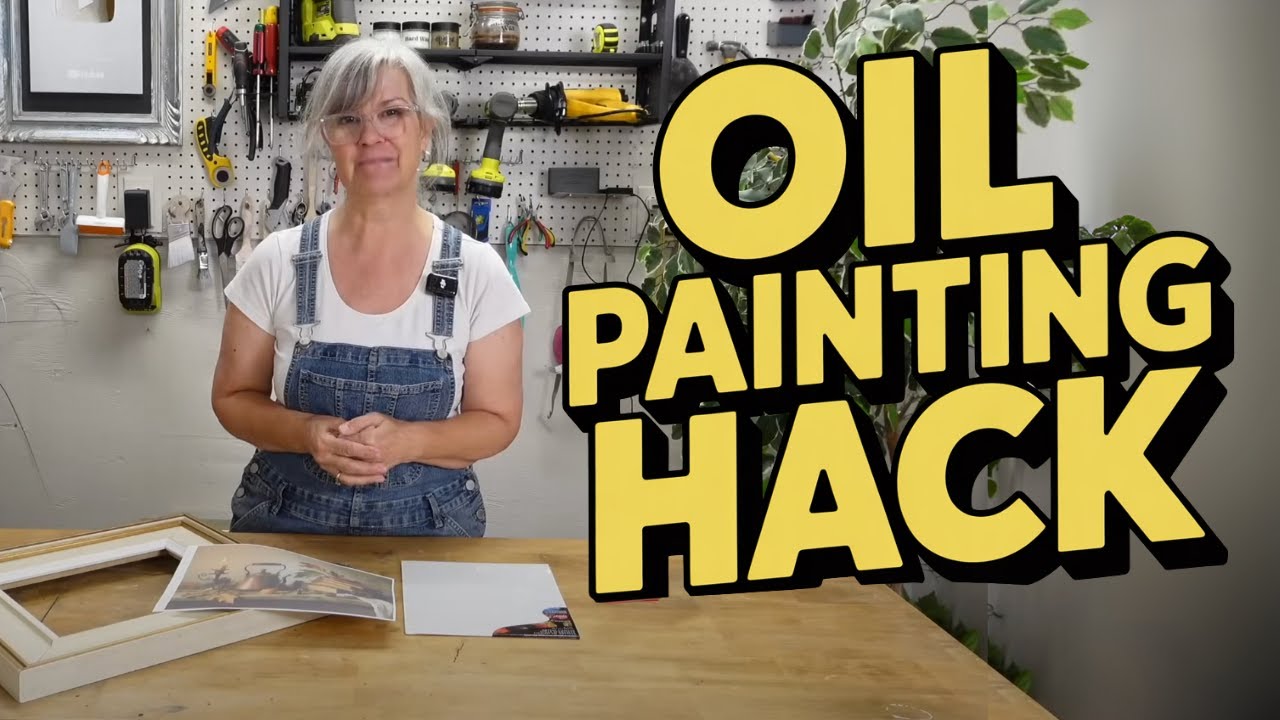 Turn ANY Print Into a Vintage Oil Painting | Easy DIY Hack