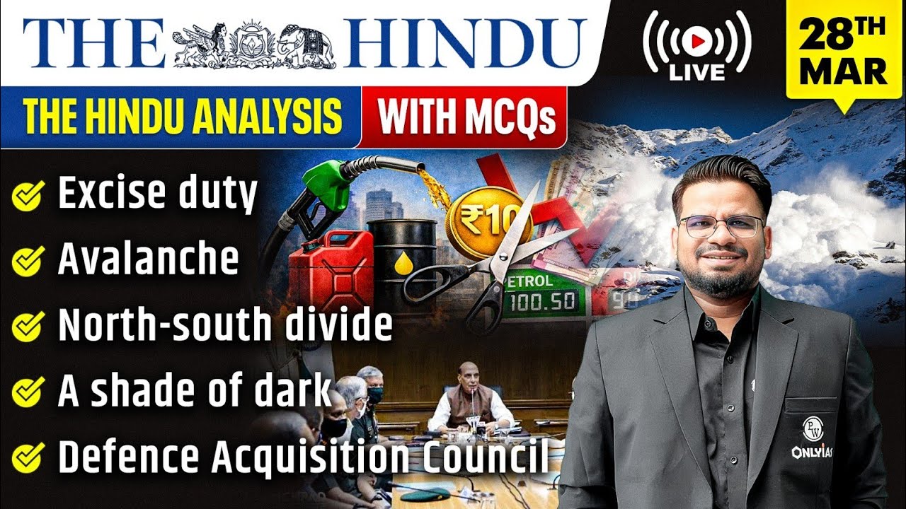 The Hindu Analysis | 28th March 2026 | The Hindu Newspaper  - Practice Questions | Prashant Sir