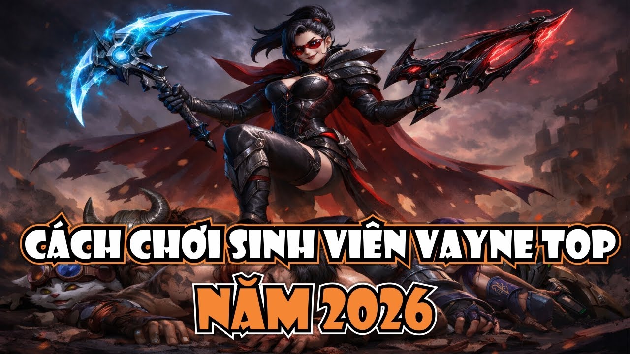 CÁCH CHƠI SINH VIÊN VAYNE TOP MÙA MỚI 2026 VỚI LƯỠI HÁI LINH HỒN VÀ CUNG TIỄN - 2 BẮN 1 MẠNG!
