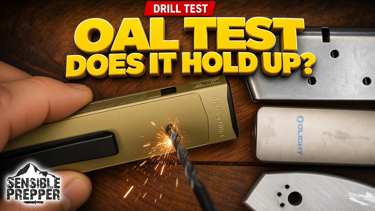 Olight OAL Super Aluminum: Testing against Aluminum, Titanium and Steel