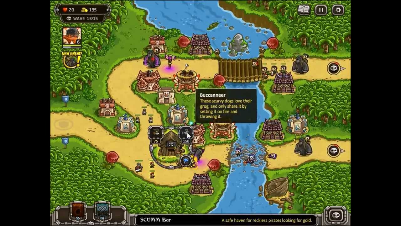 Kingdom Rush Frontiers - Snapvine Bridge - 3 Stars - NLL - Flash