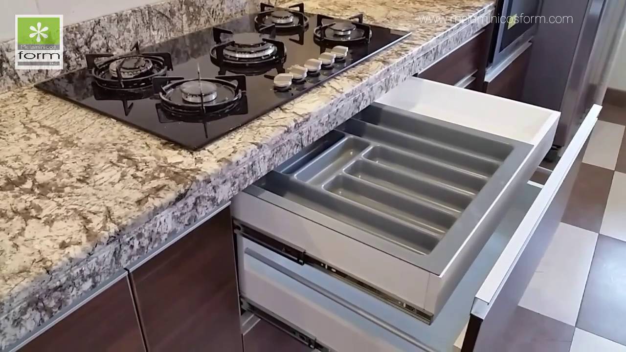 Cocinas modernas de melamina en Lima - Perú