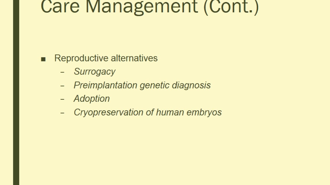 Contraception, Infertility, Abortion